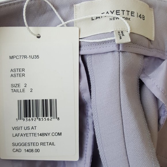 Lafayette 148 New York ! Barrow Straight-Leg Wool-Silk Pants - Picture 6 of 8